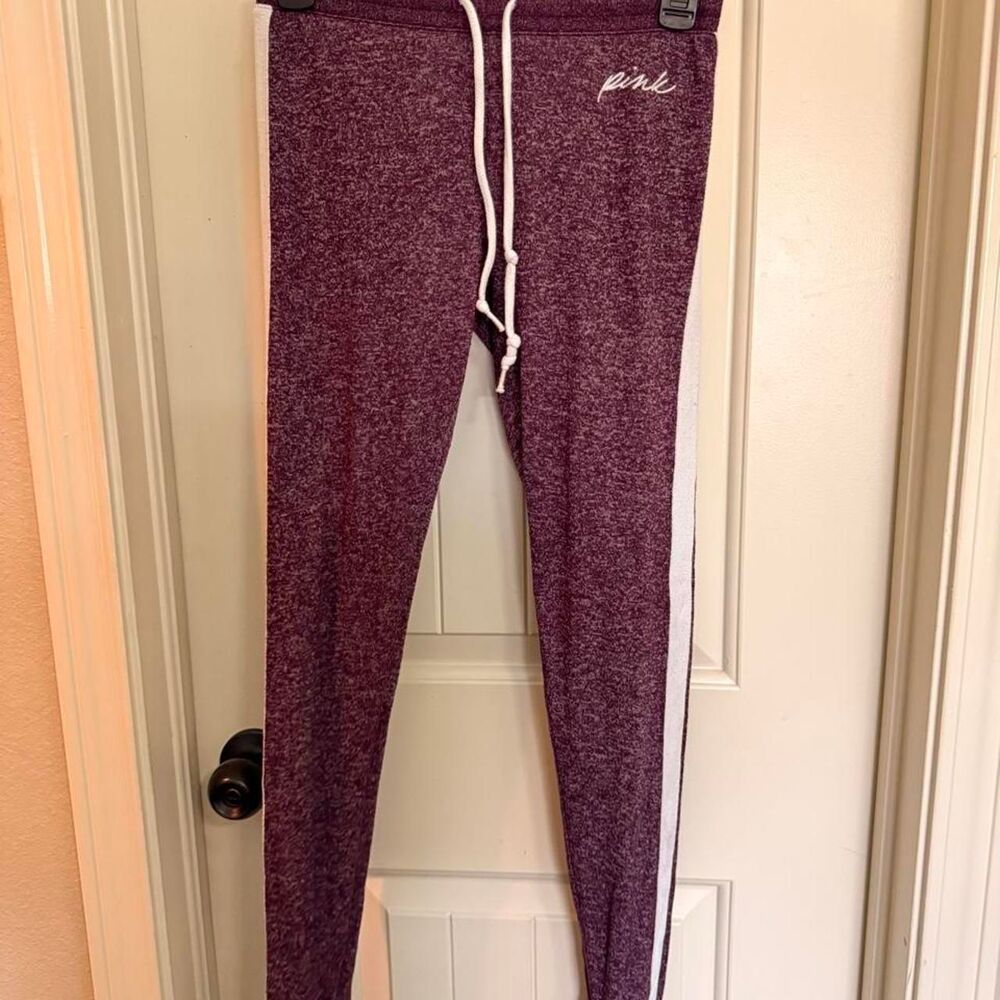 Victoria-s-secret Women's Purple and Burgundy Leggings